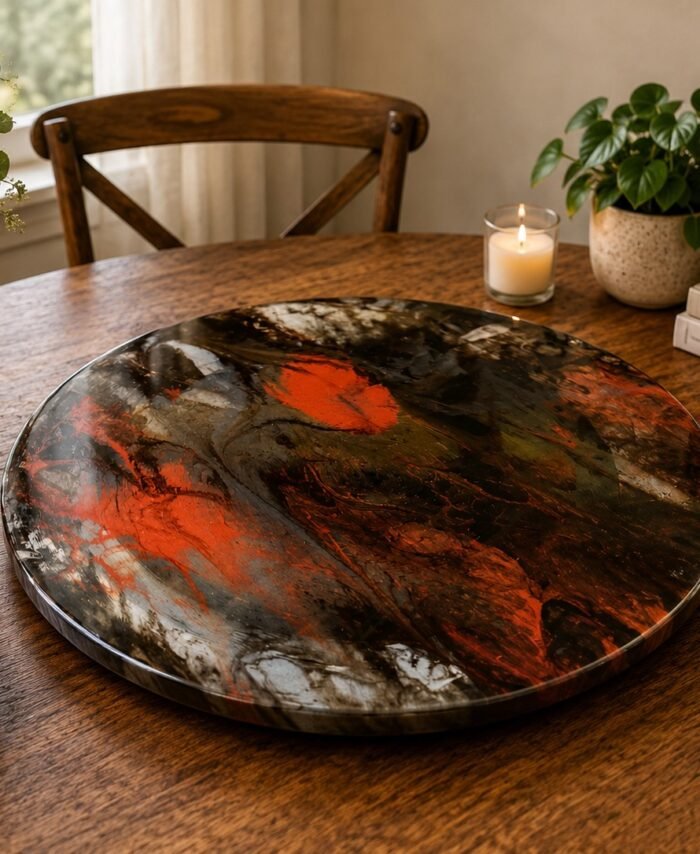 Midnight Ember Lazy Susan – 45cm Diameter