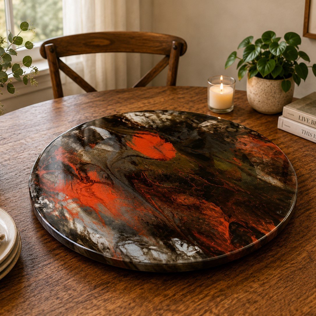 Midnight Ember Lazy Susan – 45cm Diameter