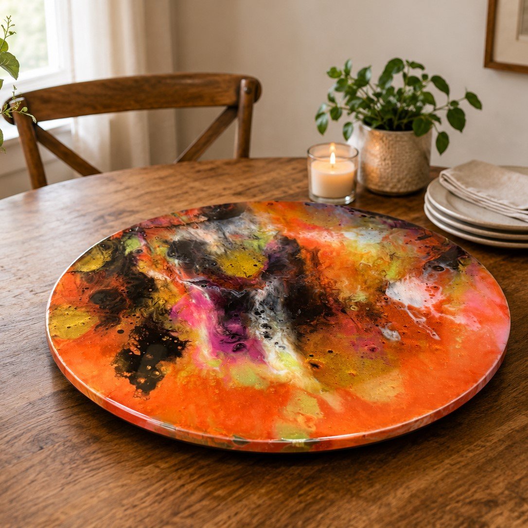 Sunset Swirl Lazy Susan – 45cm Diameter