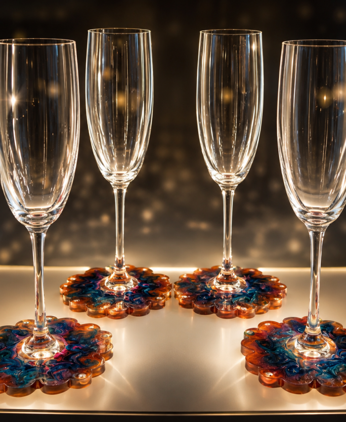 wine flutes - Set of 4