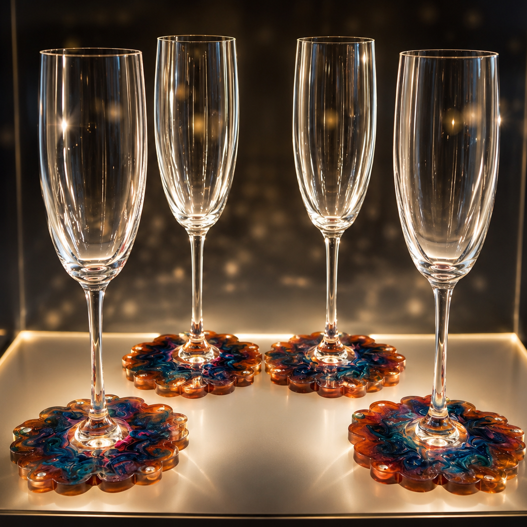 wine flutes - Set of 4